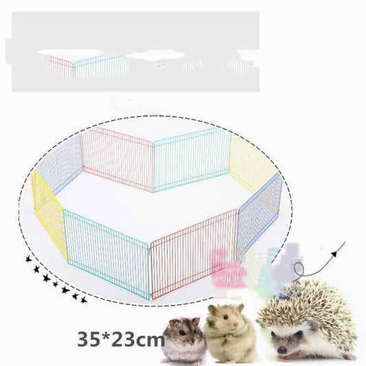 Rainbow Hamster Cage Fence Set 8 Pieces Ventilated ABS - Pets Perfect