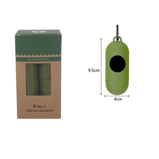 Ecopaws Biodegradable Pet Waste Bags with Dispenser - 16 Rolls Eco-Friendly Dog Cleanup Kit