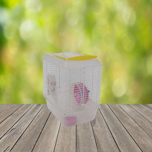 Portable Hamster Cage with Transparent Cover & Garden - Pets Perfect