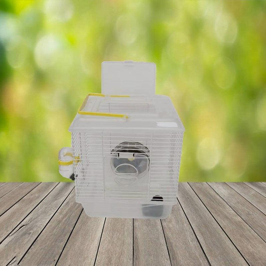 Portable Hamster Cage with Transparent Cover & Garden - Pets Perfect