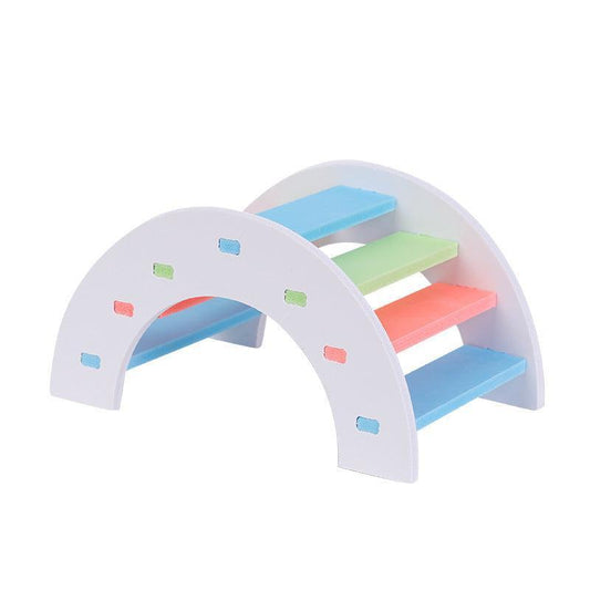 Rainbow Arch Bridge Hamster Playground Set.