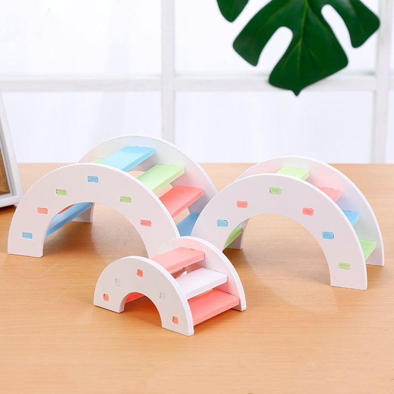 Rainbow Arch Bridge Hamster Playground Set Multi - Level - Pets Perfect