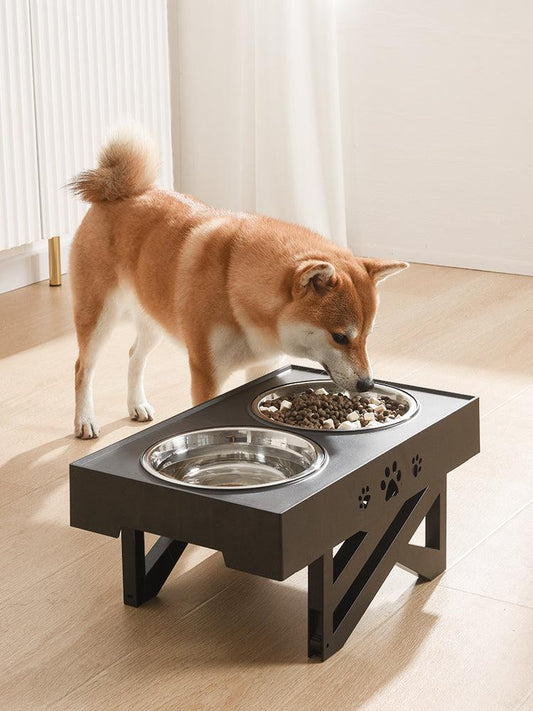 Portable Pet Feeder: Stainless Steel Folding Bowl For Dogs And Cats-0