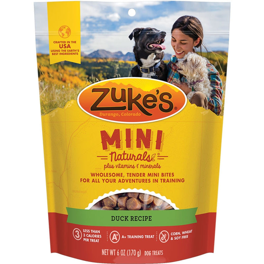 Zukes Dog Mini Naturals Delicious Duck 6 oz