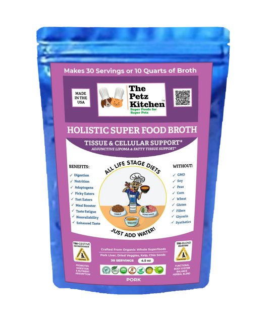 Super Food Broth Tissue & Cellular Support For Dogs* The Petz Kitchen Lipoma & Tissue Support* - Pets Perfect