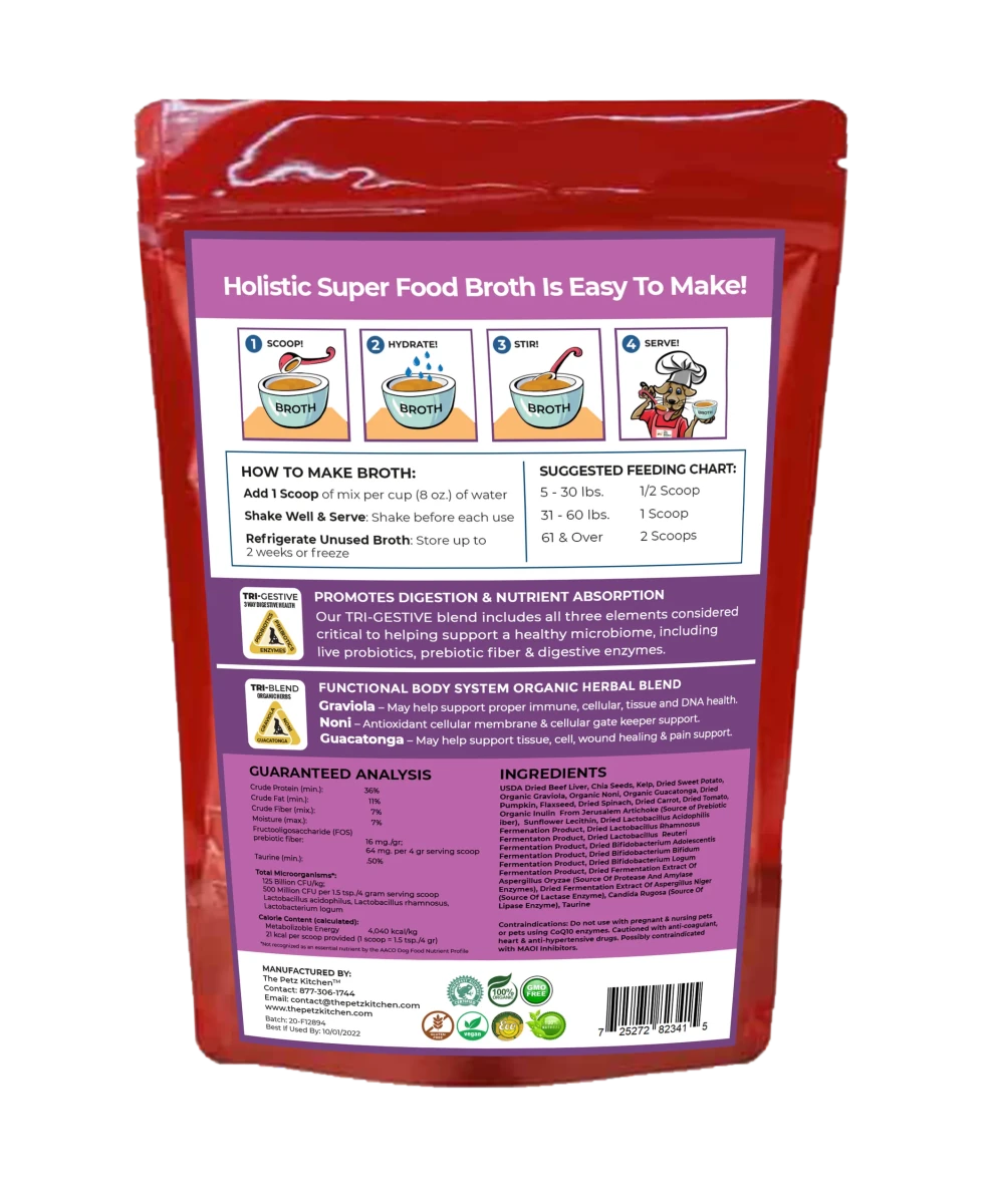 Super Dog Food Broth Tissue & Cellular Support For Dogs* The Petz, view 6