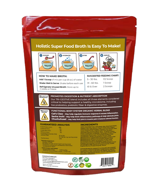 Super Food Broth Joint & Active Body Support* The Petz Kitchen Dogs & Cats* - Pets Perfect