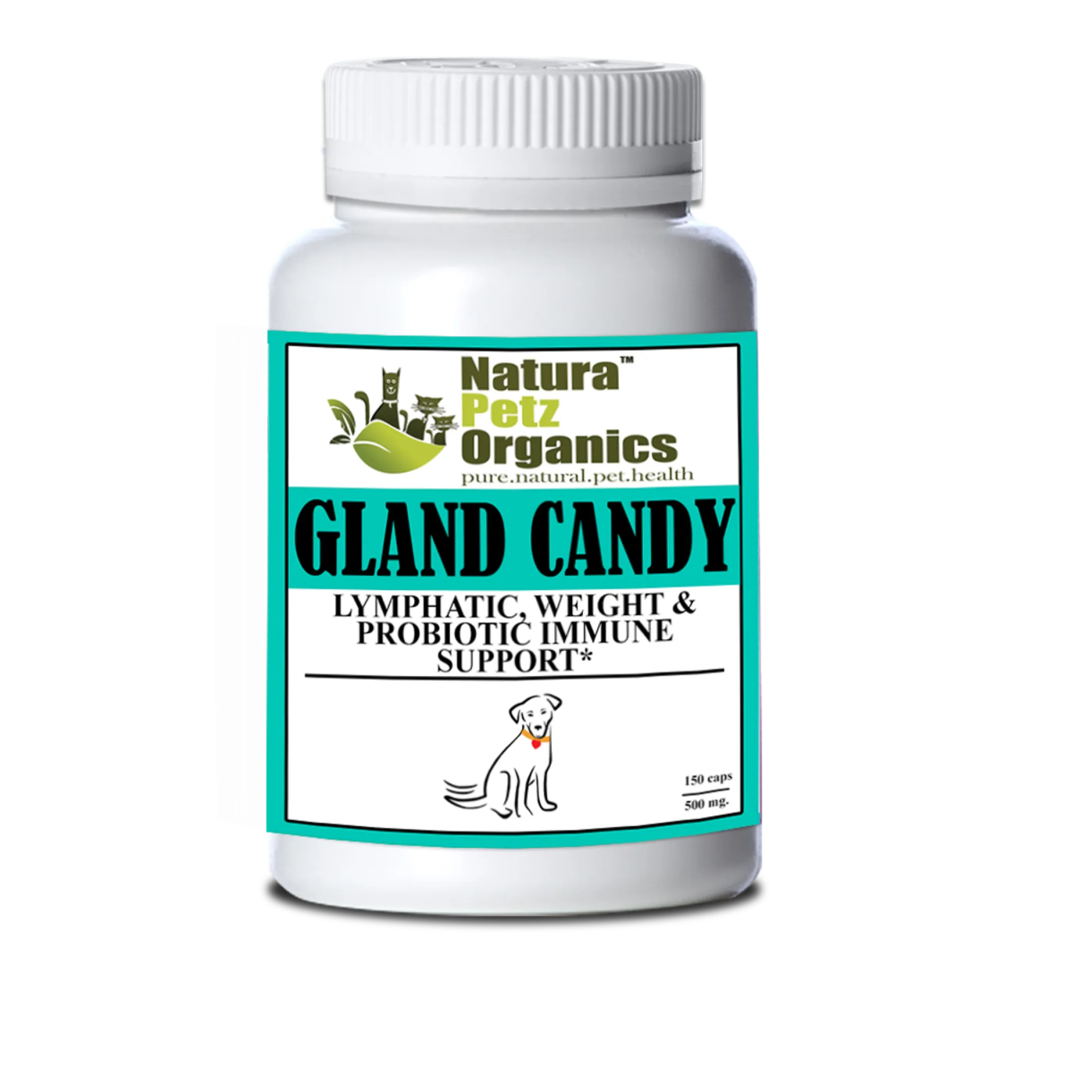 Gland Candy Omega 3 & 6 Lymphatic, Weight & Probiotic Immune Support * - Pets Perfect