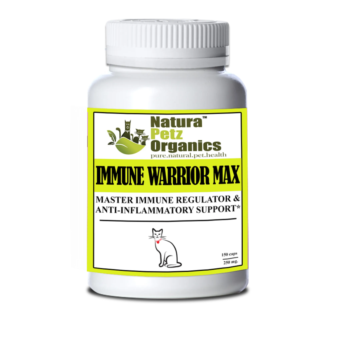 Immune Warrior Max Master Blend Capsules* Immune Regulator & Anti - Inflammatory Support* For Dogs & Cats - Pets Perfect