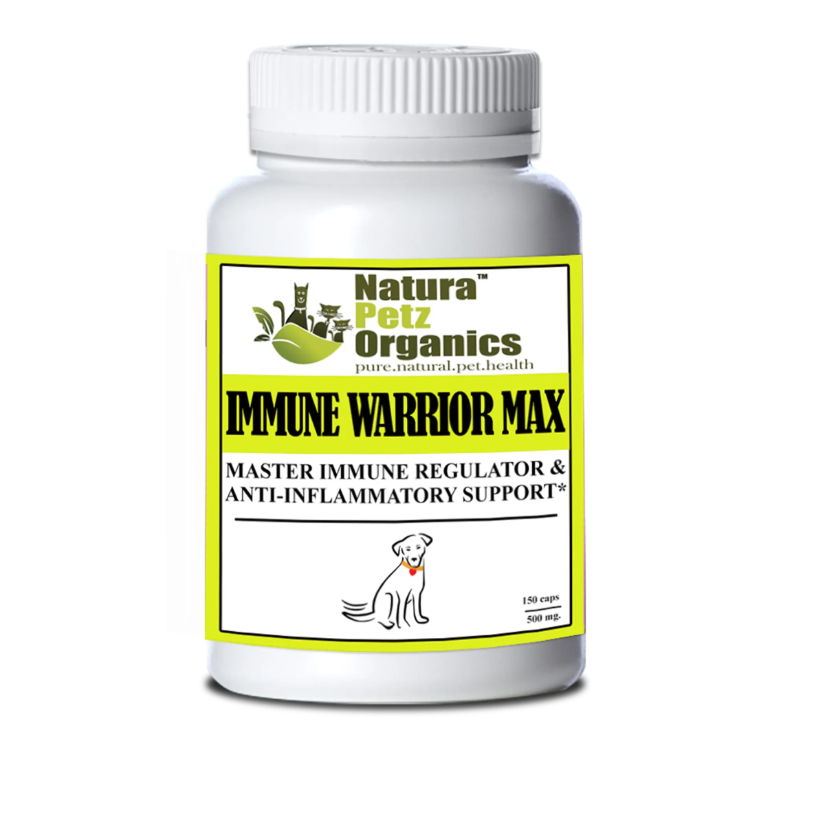 Immune Warrior Max Master Blend Capsules* Immune Regulator & Anti - Inflammatory Support* For Dogs & Cats - Pets Perfect