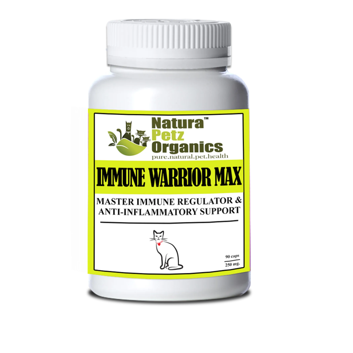 Immune Warrior Max Master Blend Capsules* Immune Regulator & Anti - Inflammatory Support* For Dogs & Cats - Pets Perfect