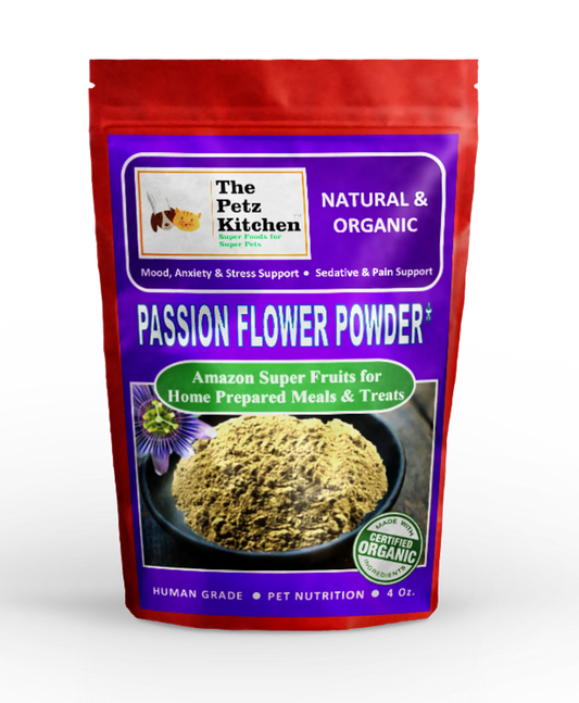 Passion Flower - Mood Anxiety Stress Sedative & Pain Support* - The Petz Kitchen - Pets Perfect