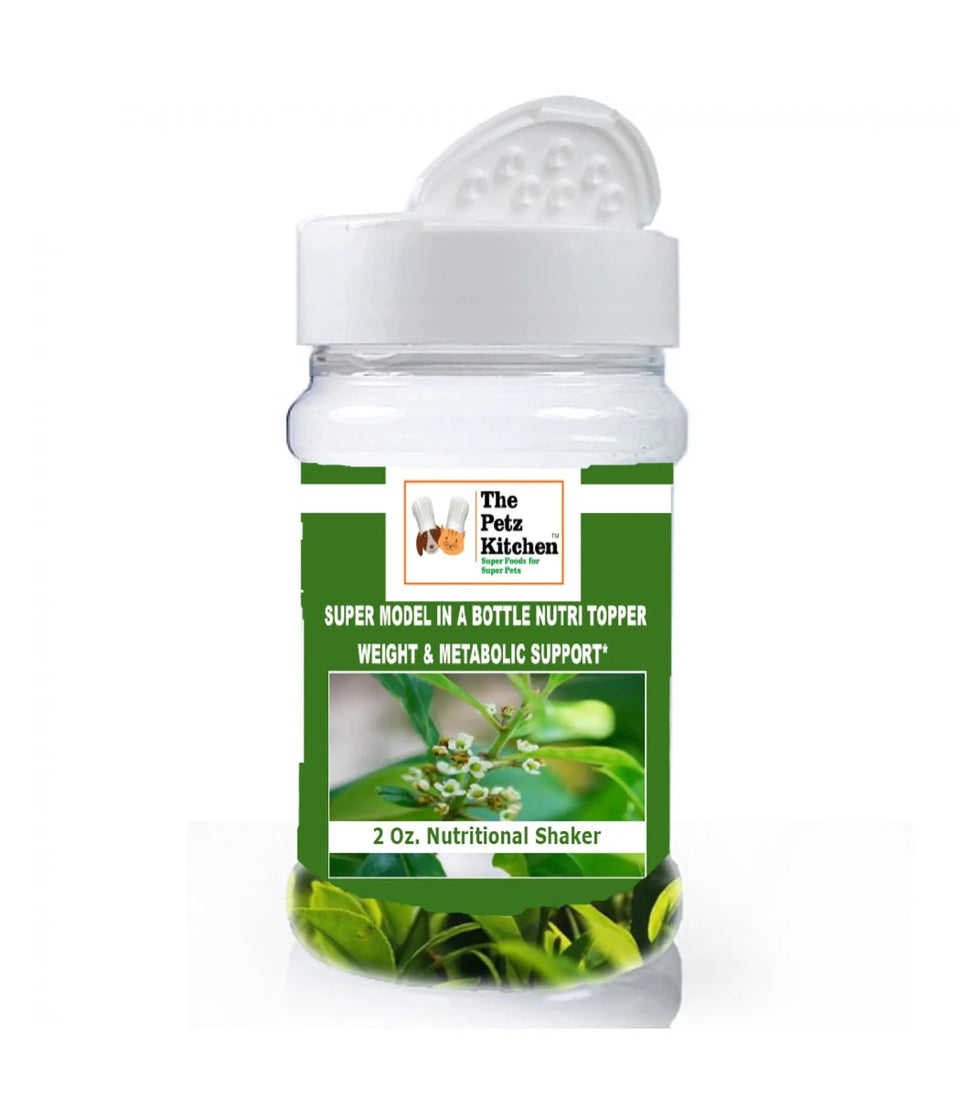 The Petz Kitchen Super Model in A Bottle Weight Support Dog Meal, 2 OZ. / SHAKER/1