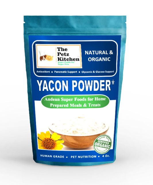 Yacon Leaf - Antioxidant Pancreatic Support* Glycemic & Glucose Support* The Petz Kitchen - Organic Human Grade Ingredients For Home Prepared Meals & Treats - Pets Perfect