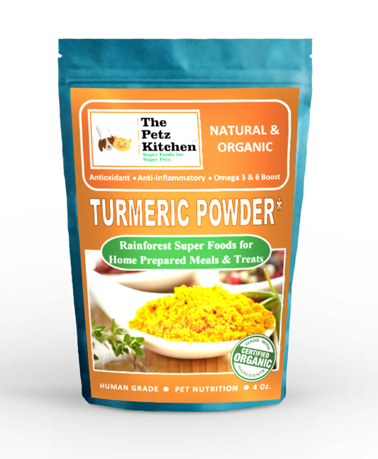 Turmeric Curcuma - Antioxidant Joint & Inflammation Support* The Petz Kitchen - Organic & Human Grade Ingredients For Home Prepared Meals & Treats - Pets Perfect