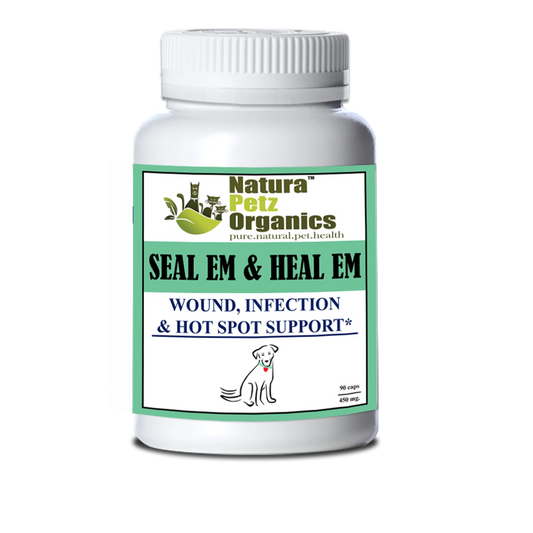 Seal Em & Heal Em Capsules Dog Cat & Small Animal* Wound, Infection & Hot Spot Support* - Pets Perfect