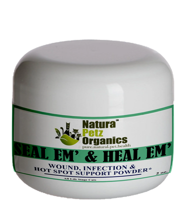 Seal Em And Heal Em Powder Dog, Cat & Small Animal* Wound, Infection & Hot Spot Support*