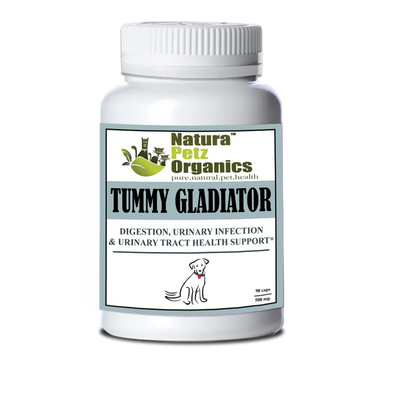 Tummy Gladiator, Digestion, Adjunctive Reflux & Urinary Tract Support*, DOG / 90 CAPS / 500 MG/SIZE 1/1