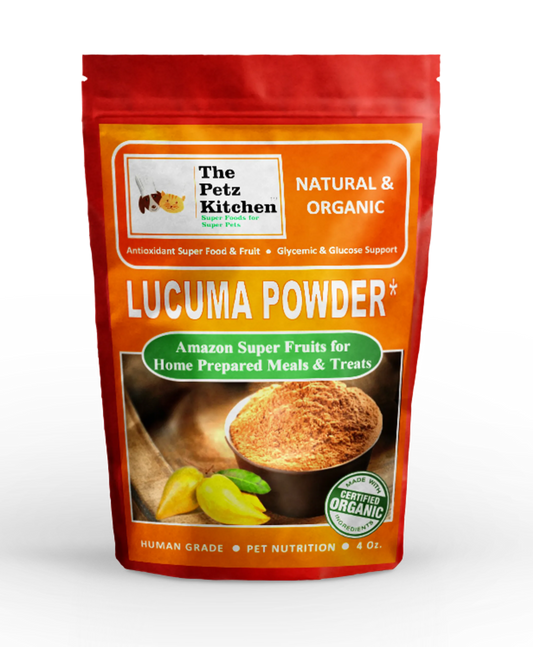 Lucuma Powder - Glycemic Glucose & Digestive Support* Antioxidant Usda Organic Super Food & Fruit The Petz Kitchen - Pets Perfect