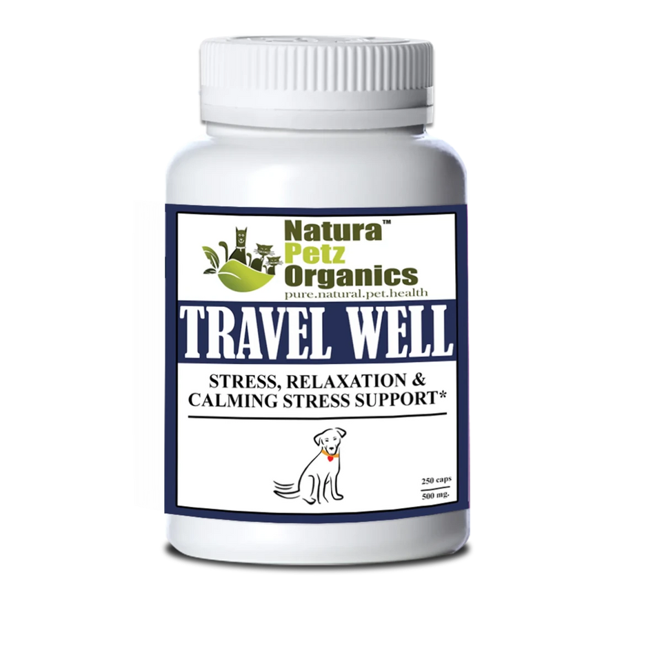 Travel Well - Stress, Relaxation & Calming Stress Support* For Dogs, CAT / 90 CAPS/ 250 MG/ SIZE 3/1, view 4