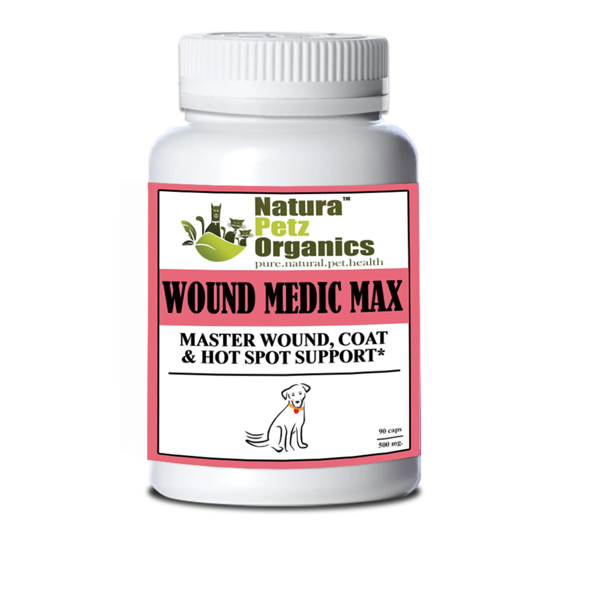 Wound Medic Max Caps* Master Wound, Skin & Coat Support For Dogs & Cats* - Pets Perfect