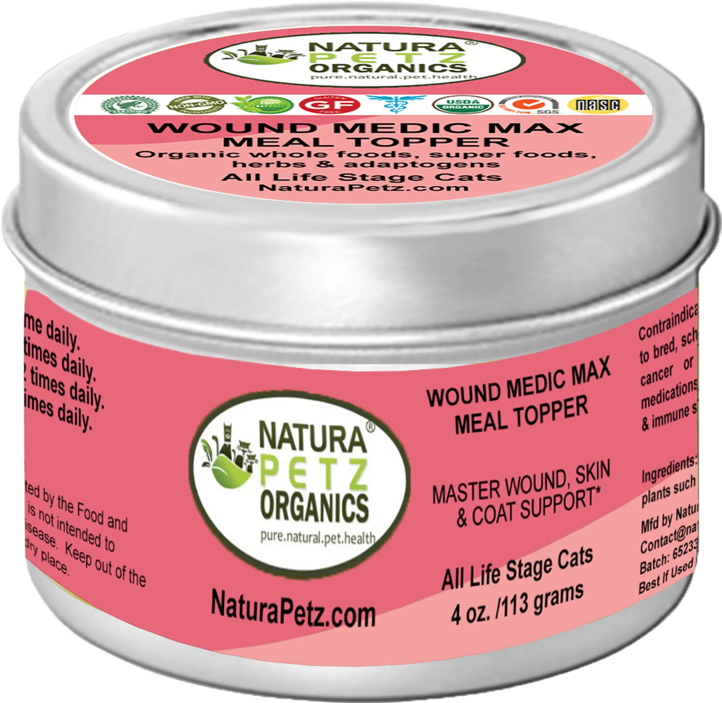 Wound Medic Max Meal Topper - Skin & Coat Wellness Support for Dogs & Cats