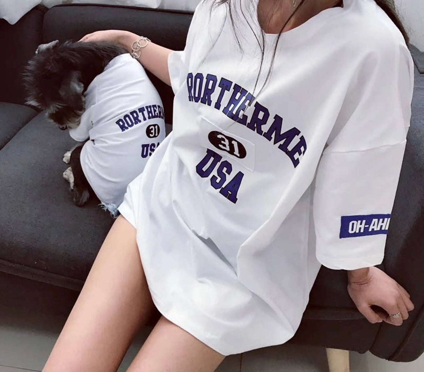 USA Matching Pet and Owner Cardigan Sweater Set