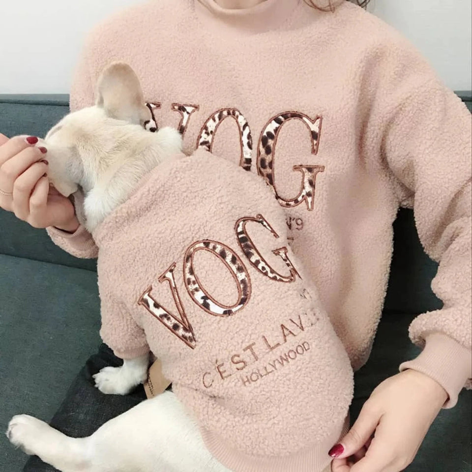 Vog Colour Matching Pet and Owner Cardigan Sweater Set - Pets Perfect
