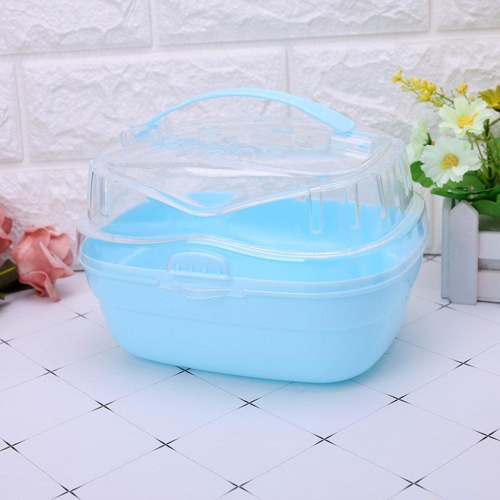 Transparent Portable Hamster Habitat Lightweight Carrier - Pets Perfect