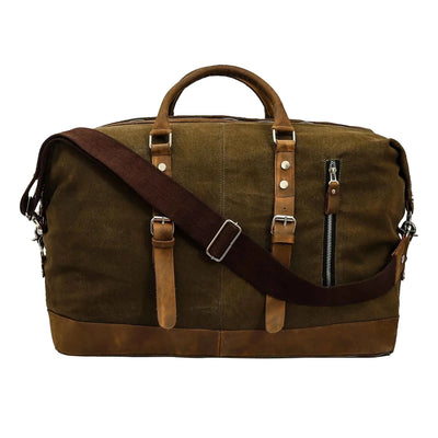 TuffRider Sport Canvas Duffle Bag-Olive Brown, Brown/olive/STD