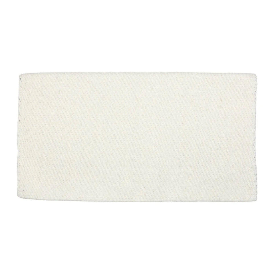 TuffRider Solid Color Double Weave Saddle Blanket-White-34 x 38 in, view 2