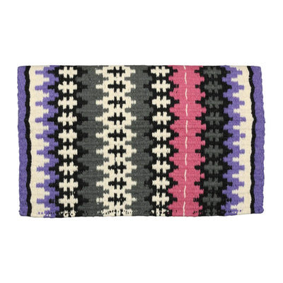 TuffRider Houston Double Weave Saddle Blanket-Purle/Black/White-34 x