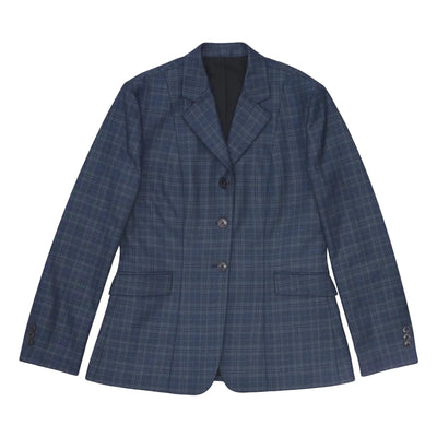 Fox Dreams Ladies Hunt Coat-Navy Multi Color Plaid, 10 in