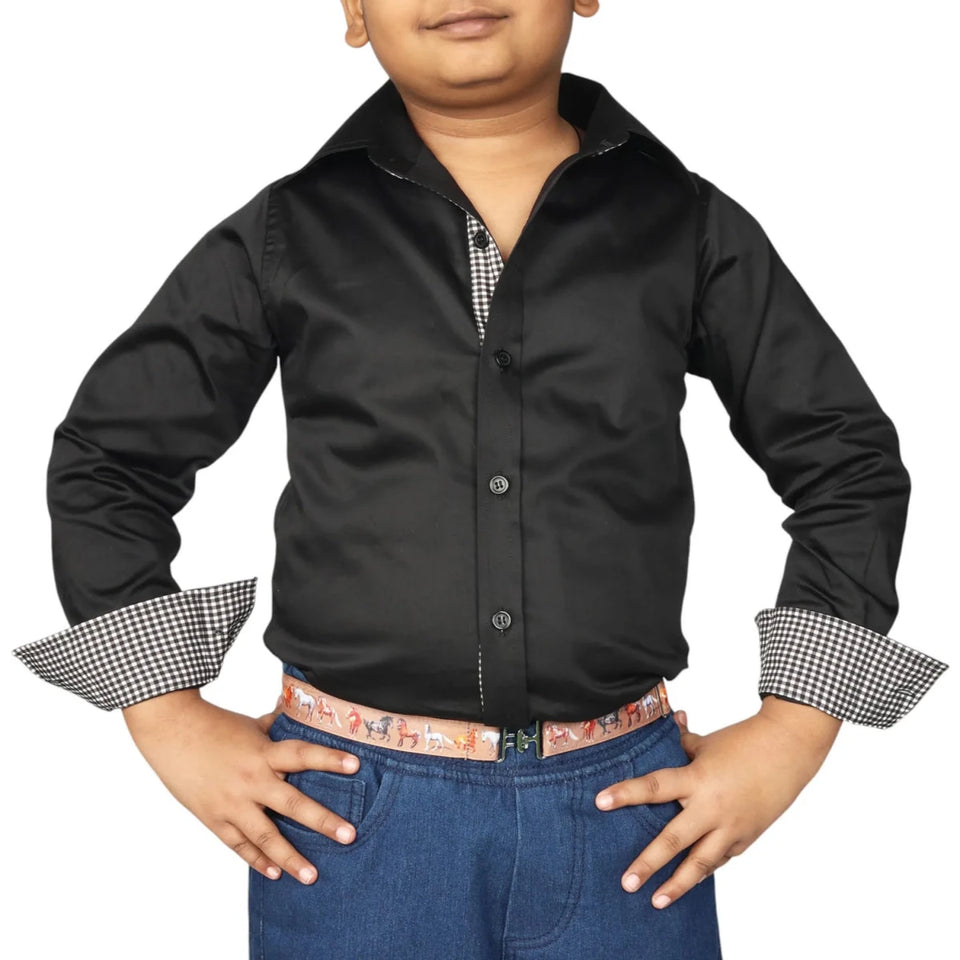 TuffRider Boys ADEY Shirt-Royal Blue -L, Black/XL, view 16