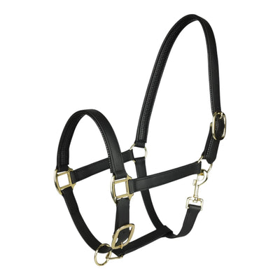 TuffRider EasyCare EquiLeather Heavy Duty Break Away Halter with Brass