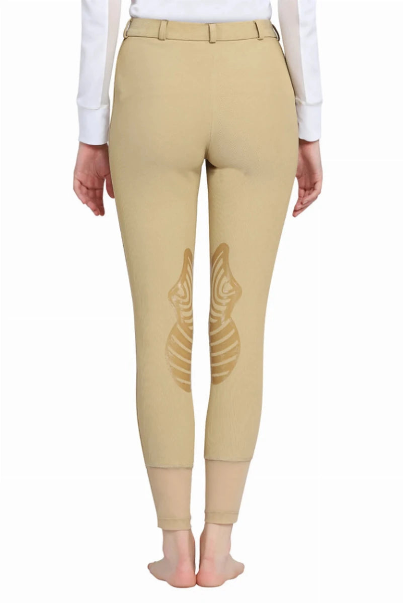 Tuffrider Tiffany Ribbed Breech With Silicone Knee Patch, view 6