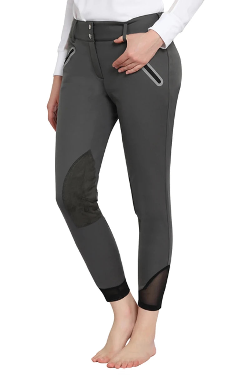 Tuffrider Ladies Yeti Soft Shell Knee Patch Breeches, view 2