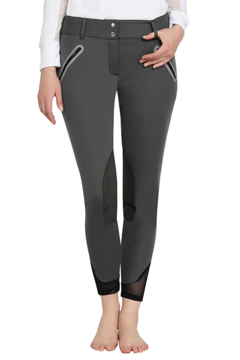 Tuffrider Ladies Yeti Soft Shell Knee Patch Breeches, view 3
