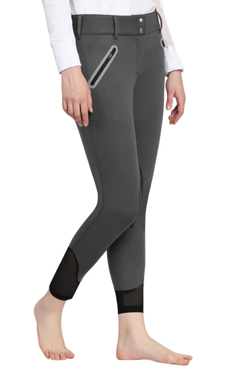 Tuffrider Ladies Yeti Soft Shell Knee Patch Breeches, view 4