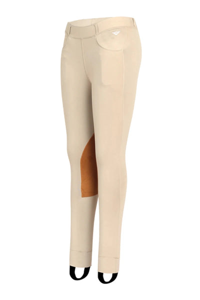 Tuffrider Children's Prime Jodhpurs with Belt Loops, sea sand/1