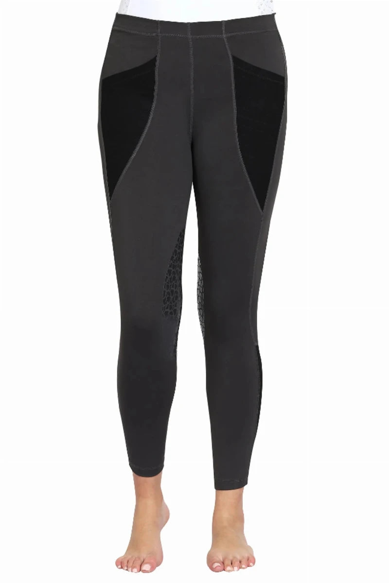 TuffRider Tatum Silicone Knee Patch Tights, view 13