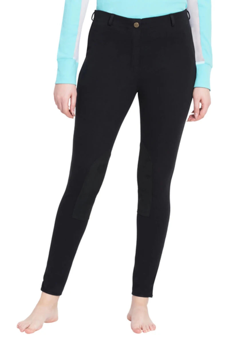 TuffRider Ladies Cotton Pull-On Knee Patch Plus Breeches, view 11