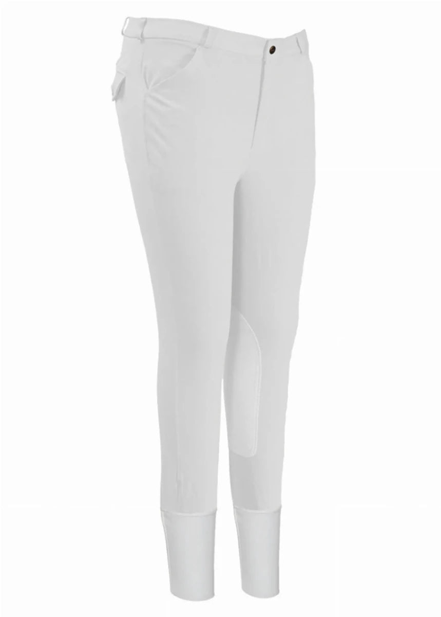 Men's Riding Breeches - TuffRider Patrol Knee Patch Breeches with, Black/28, view 11