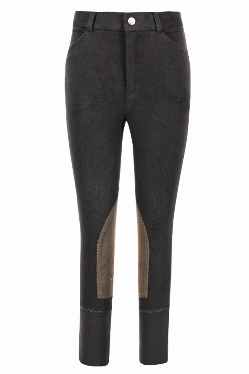 Boys Riding Breeches - Youth Knee Patch Equestrian Pants with, view 23