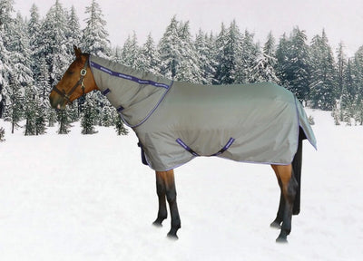 Horse Turnout Blanket - TuffRider Major 1200D Ballistic Heavy Weight, Titanium/66