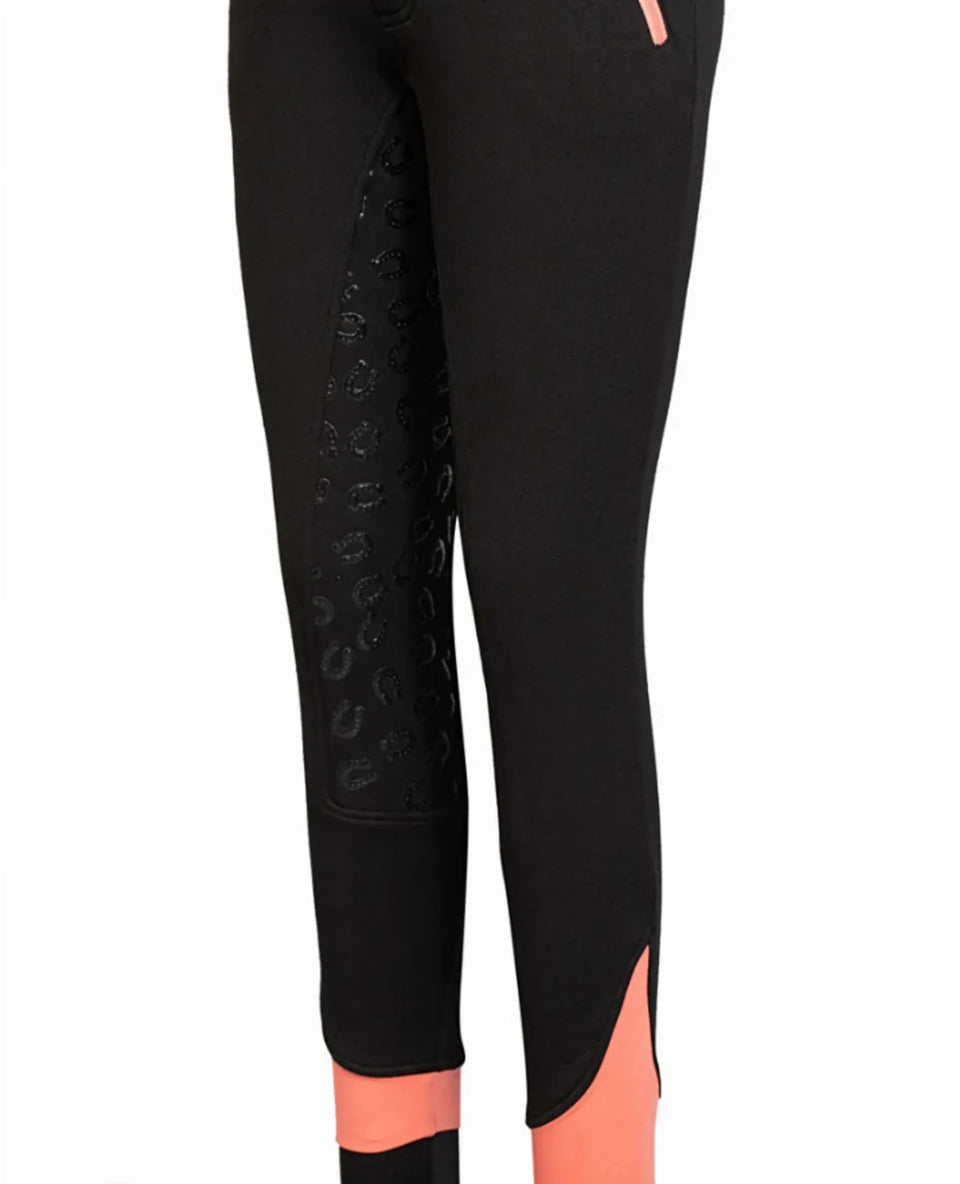 Kids Fleece-Lined Winter Riding Breeches, view 9