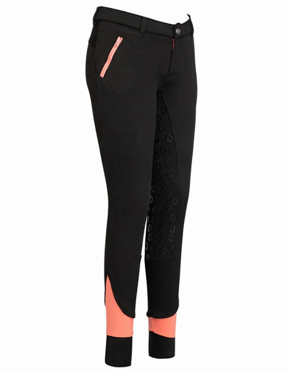 Kids Fleece-Lined Winter Riding Breeches, view 12