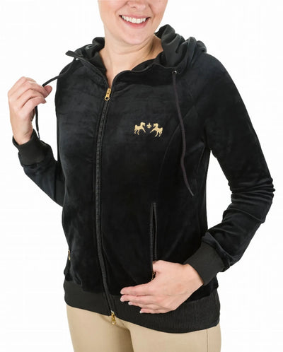 Equine Couture Ladies Coco Velvet Jacket, Black/XS