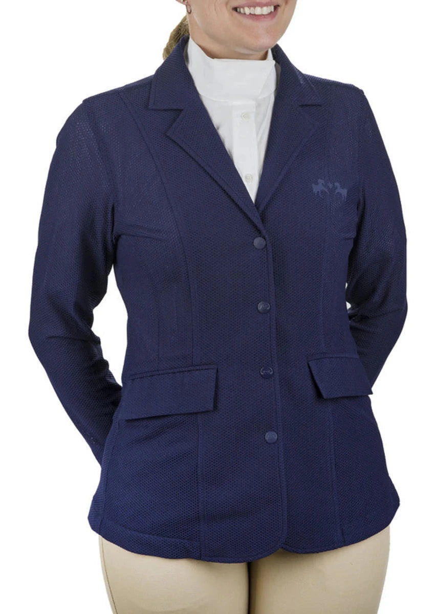 Equine Couture Women EquiVent 4-Snap Button Lite Show Coat, view 10