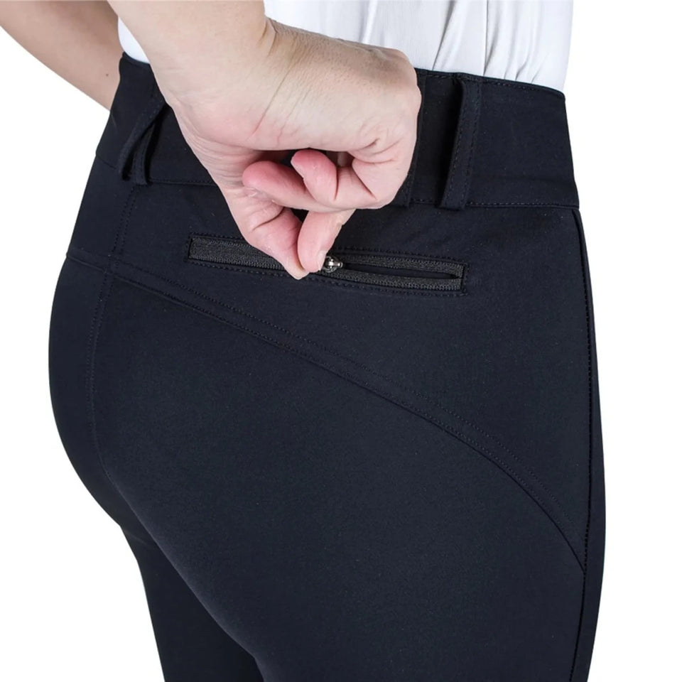 Equine Couture Charlotte Suede Knee Patch Breech, view 27
